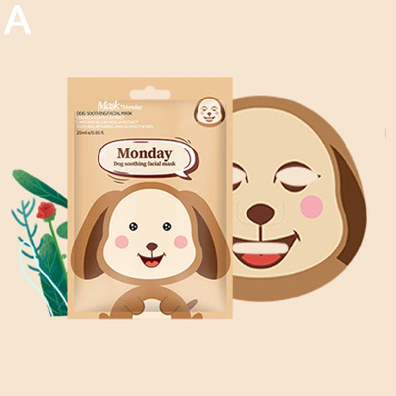 Cute cartoon-themed sheet mask, moisturizing and hydrating, soft and smooth skin.